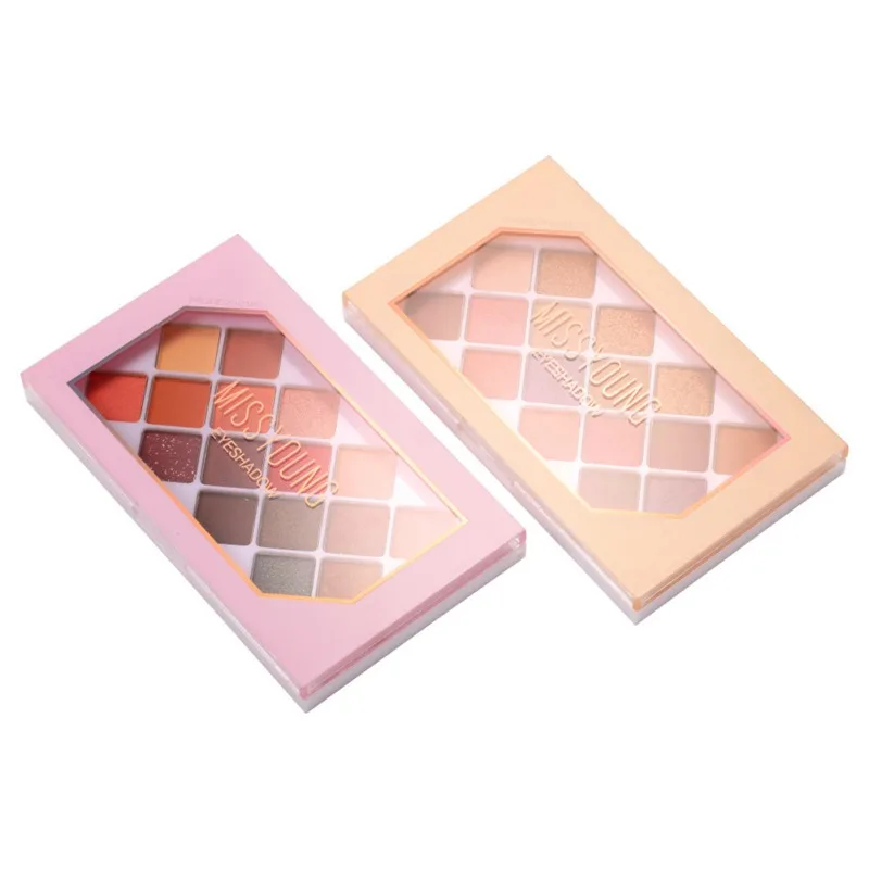 16-color Matte Eyeshadow Palette Long-lasting Smudge-proof Waterproof Shimmer Eye Shadow Cosmetic