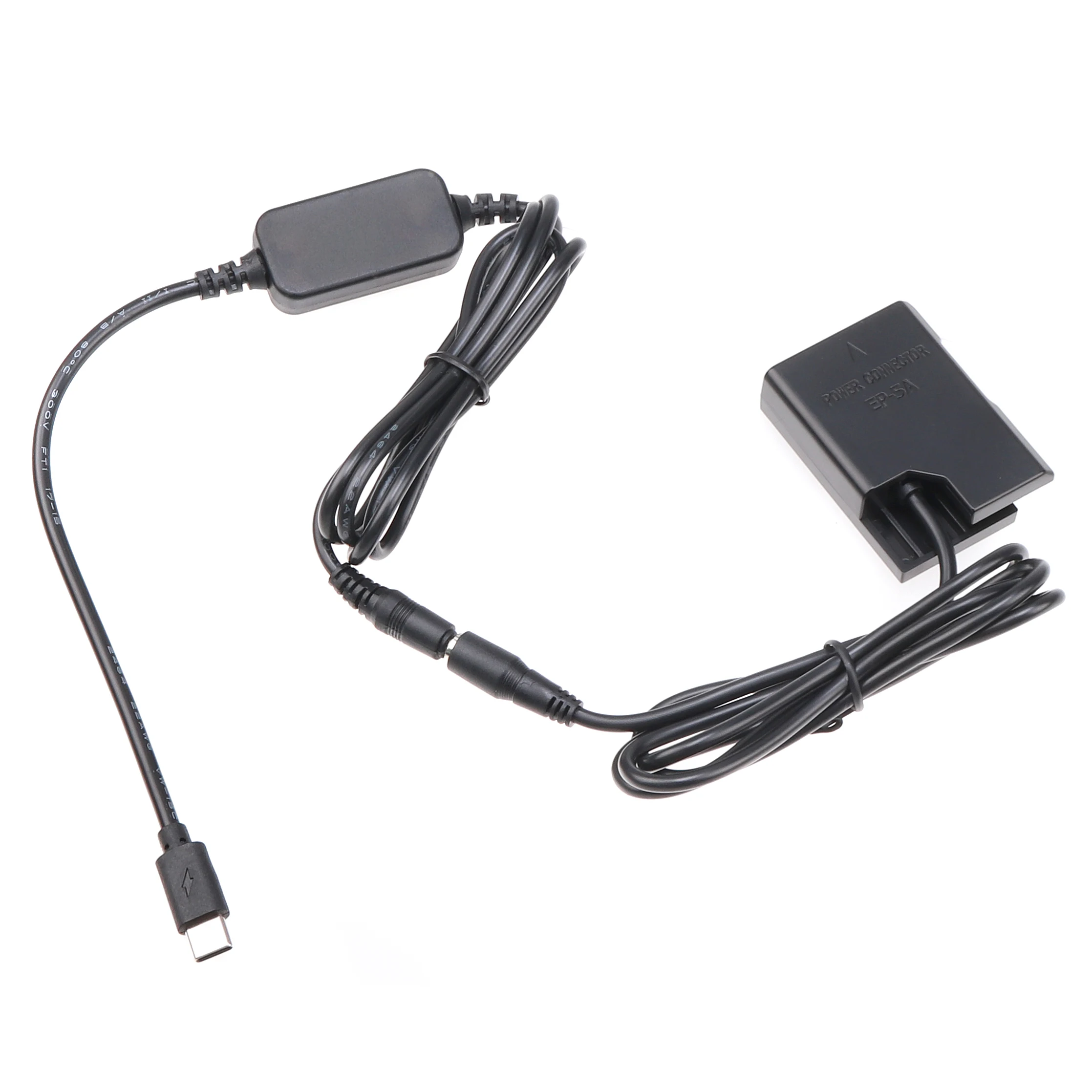 Adattatore Batteria Fittizia Fotga En-El14 + Cavo Tipo C Per Nikon D3100 D3200 D3400 D3500 D5100 D5200 D5300 D5400 D5500 D5600 P7000