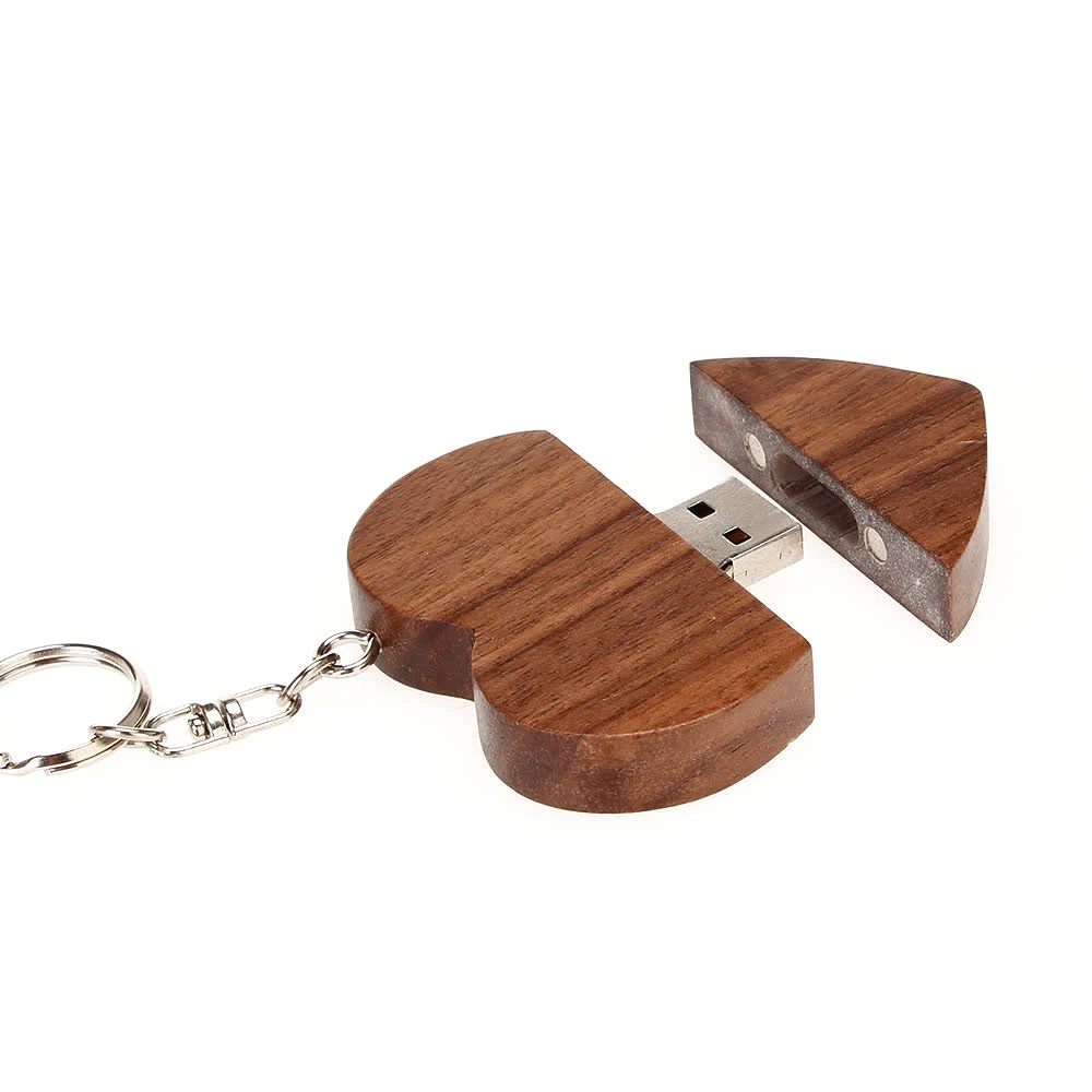 XIWANG USB флеш-накопитель деревянный сердечный флеш-накопитель 2,0 4 ГБ 8 ГБ 16 ГБ 32 ГБ 64 ГБ компьютерная флеш-память карта памяти