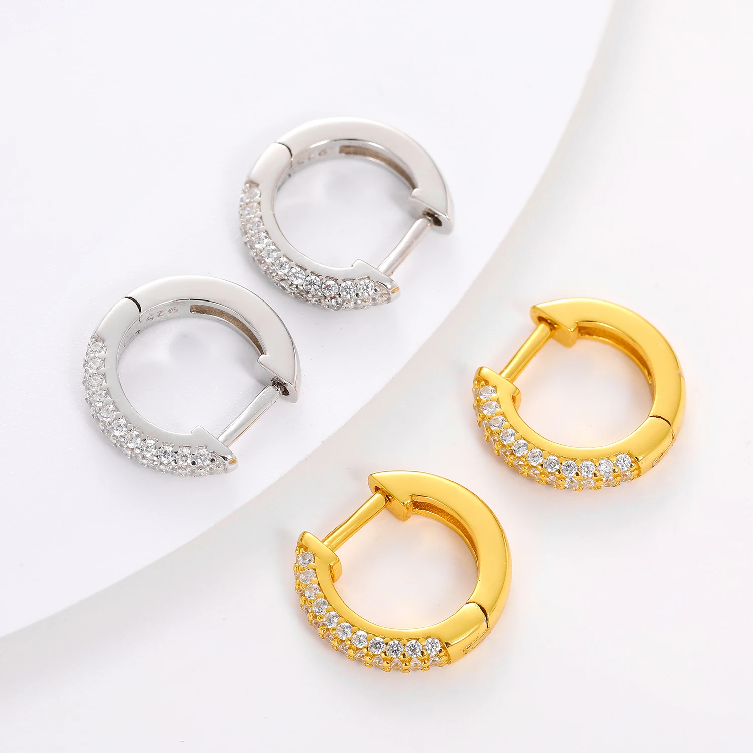 S925 D Color VVS1 Moissanite Earring For Women Men Unisex Sparkling Wedding Party Hip Hop Fine Jewelry Top Quality Dropshipping