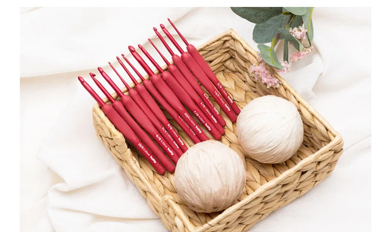 1 PieceTulip Red Crochet Needle With Free Shipping Tulip Crochet Hooks Set Crochet Tulip Needle Knitting Needles Set Tulip Etimo