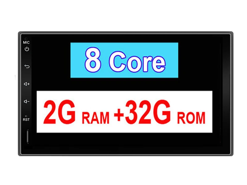 8 CORE-2G-32G 64G 2 din автомобильное радио gps android автомобильный стерео Кассетный плеер рекордер радио тюнер gps навигация RDS поддержка 3g/4G ТВ коробка DAB OBD - Цвет: 8 CORE-2G-32G