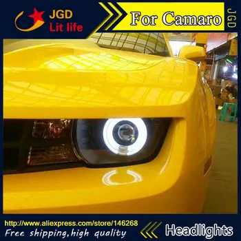 

Car styling LED HID Rio LED Chevrolet Camaro headlights Head Lamp case for Chevrolet Camaro headlight Bi-Xenon Lens low beam
