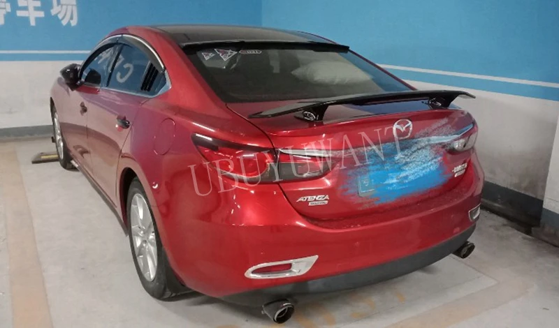 Для Mazda 6 спойлер Atenza 2011- Mazda 6 спойлер Atenza TF ABS Материал заднее крыло праймер цвет задний спойлер