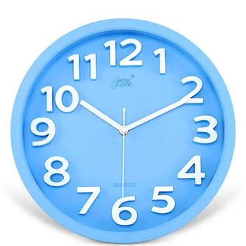 

Bedroom Mute Wall Clock Modern Design Large Living Room 3D Wall Clocks Round Creative Bedroom Reloj Mural Home Decor WKP510
