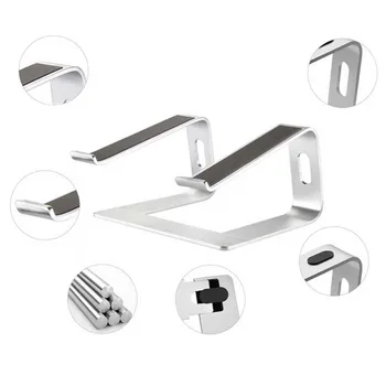 

Laptop Stand Aluminum Anti-Slip Riser Desktop Holder Notebook Cooling Stand for MacBook Pro/Air 10-17 inch