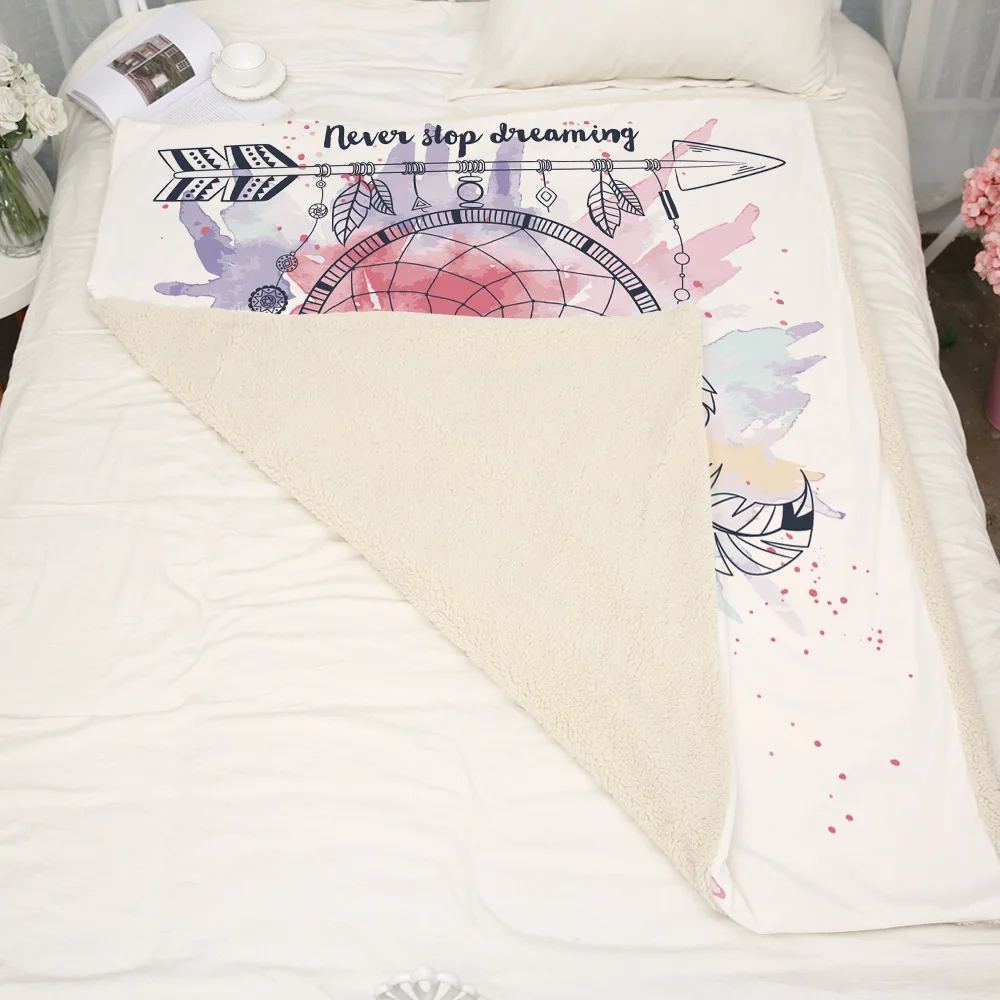 New-Fashion-Blanket-Comfortable-Soft-Blanket-Thick-Double-layer-Plush-3d-Digital-Printing-Blanket-Dream-Catcher (2)