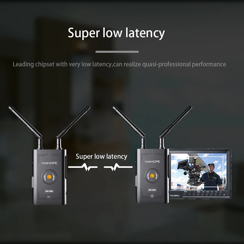 XM800 800ft Беспроводная система передачи аудио связь HDMI планшетный телефон Мониторинг для камеры фотостудии фотографии