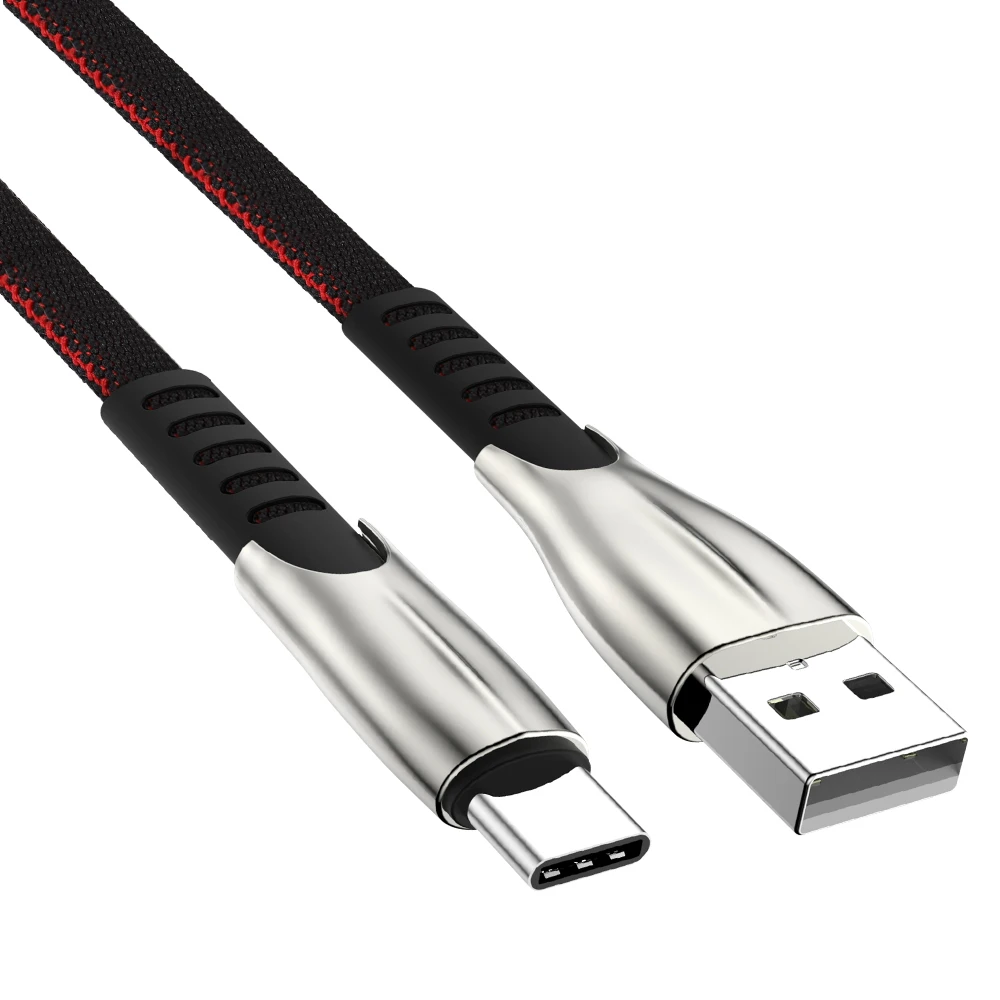 Черный 3M USB C type C кабель для передачи данных для samsung S9 S10 Plus Xiaomi Redmi Note 7 10 huawei P20 P30 USBC type C зарядное устройство 5A супер быстрая зарядка - Цвет: Черный