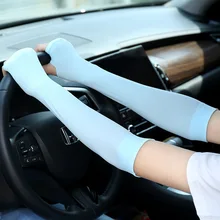 Длинный солнцезащитный манжет из вискозы, ледяной рукав, Мужская защита на руку, Женский рукав для рук, летний, для вождения, для верховой езды, для улицы, с защитой от ультрафиолетового излучения