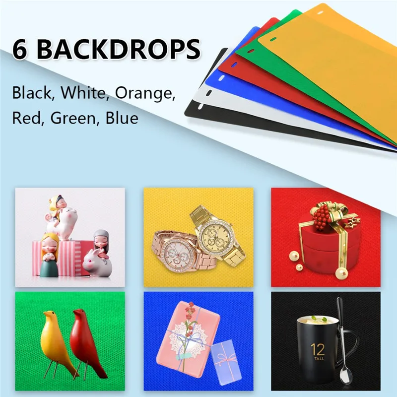 PULUZ Ring led light photo box photography foto studio lightbox folding mini softbox fotografia tabletop shooting tent Kit