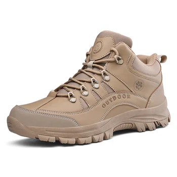 

Winter/Autumn Outdoor Boots Men Shoes Male Adult Casual Ankle Rubber Anti-Skidding Boots Men work safety Shoes Footwear Sneaker