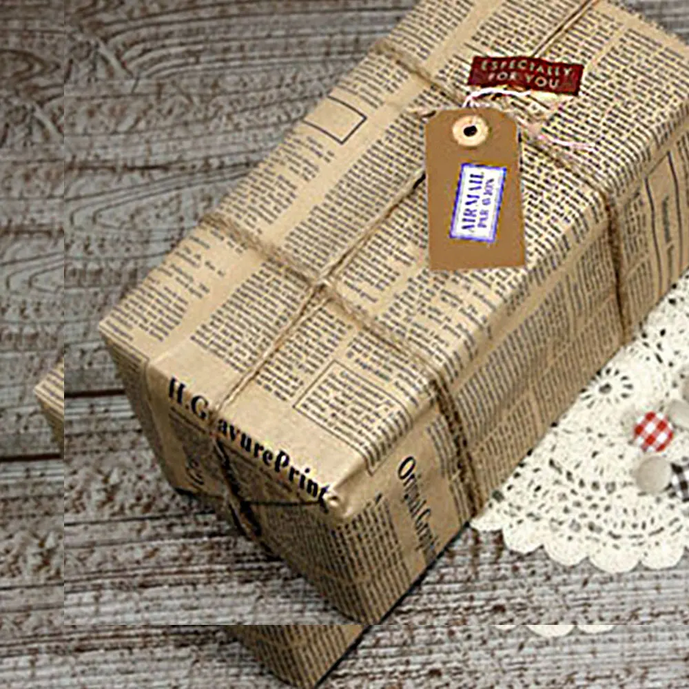 Оберточная бумага DIY упаковка печать фестиваль упаковочная бумага для цветов Ретро 4 цветной узор букет Подарочный Декор