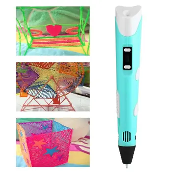 

Magic 3D Printer Pen Set LCD Display 3D Drawing Pen With Powerful Filaments US/EU Plug Birthday Present For Kids