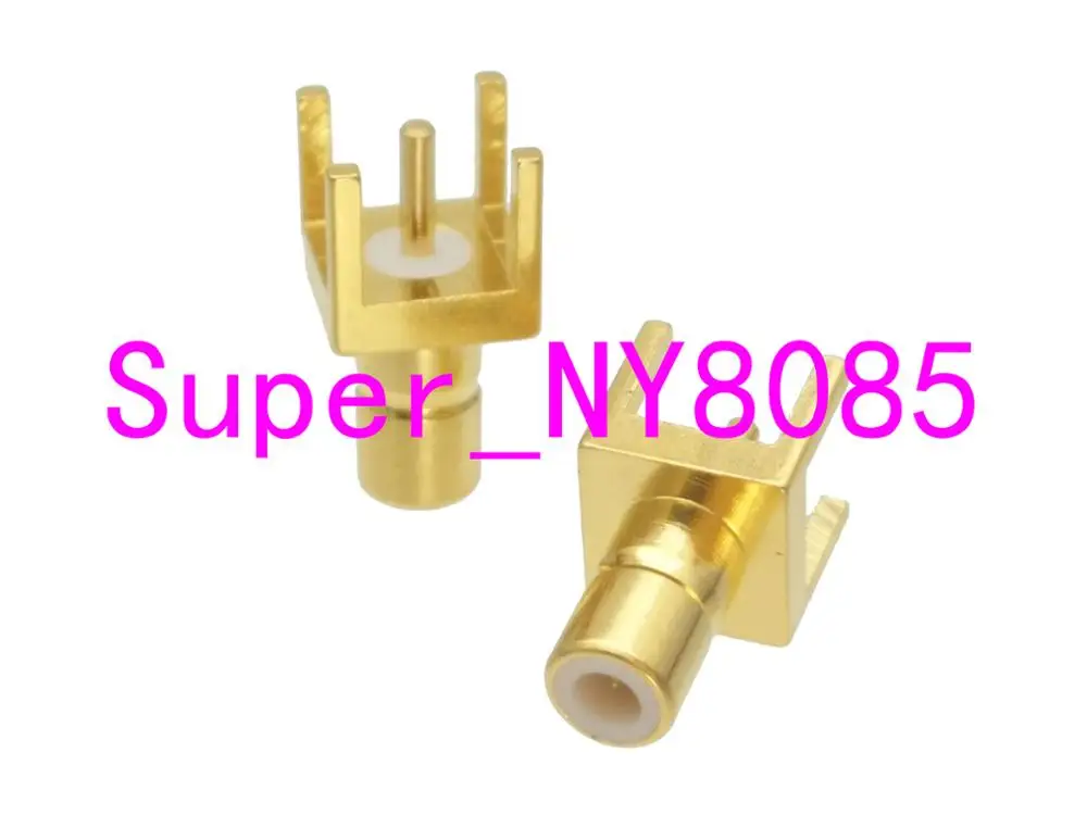 

Connector SMB male Plug solder PCB mount straight RF Coaxial