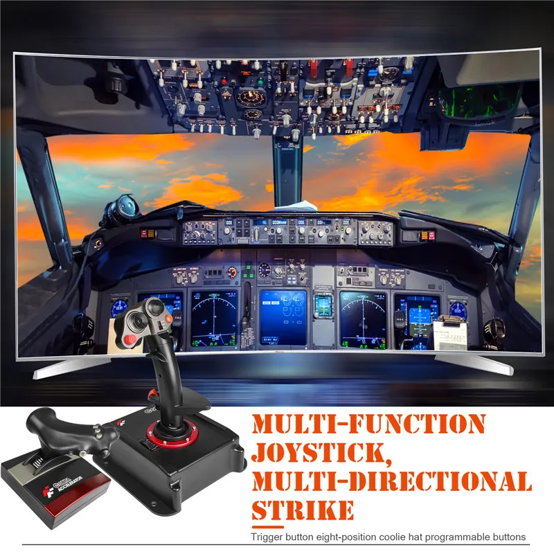 2021 Flight Stick Joystick Controller For PC Joystick Gamepad Flight Controller Stick Joystick Gaming Flight Controller