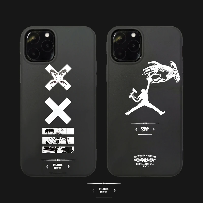

Sports brand soft case for iphone 11 pro x xs max xr 8 7 6 6s plus matte silicone phone cover 3D Super relief jordan coque funda