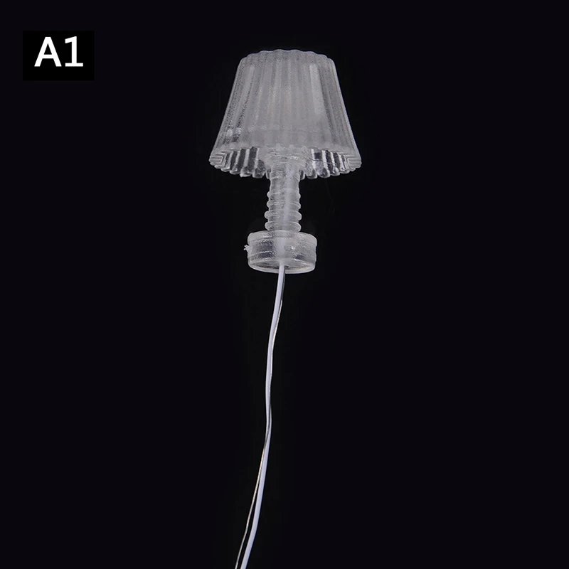 1:12 Кукольный домик детский подарок 1:25 мини-освещение настольная лампа мини мебель миниатюрная Rement черная керосиновая лампа украшение - Цвет: as picture