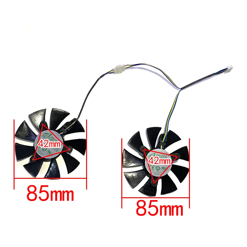 Diy 85 mm Ga92s2u Ga92a2h 4pin Gtx 1660 1660ti Gpu Gráficos fã Zotac Geforce Rtx 2060 2070 Super Mini Placa de Vídeo Ventiladores de Refrigeração - Imagem 3