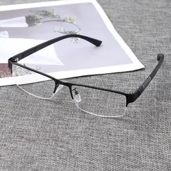 2019 Модные мужские ретро-очки для чтения бизнес титановый сплав не сферические линзы дальнозоркость Рецептурные очки