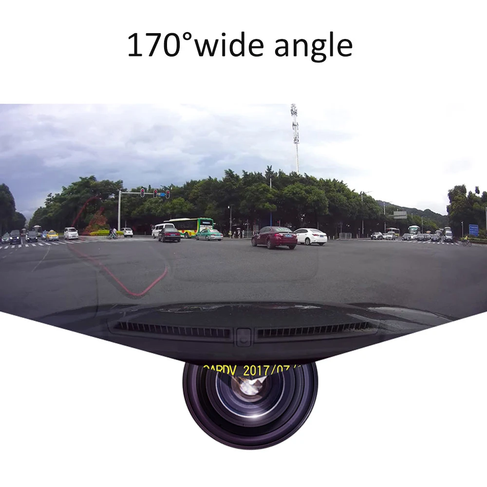 

170°Wide Angle WIFI Connect Car DVR Dash Cam Full HD 1080P Night Vision Hiding Car Driving Recorder Video Recording Dash Camera