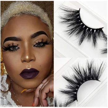 

25mm Lashes 20 Pairs 3D Mink Eyelashes Wholesale Natural Long Dramatic Handmade False Eyelashes Extension Lashes in Bulk Makeup