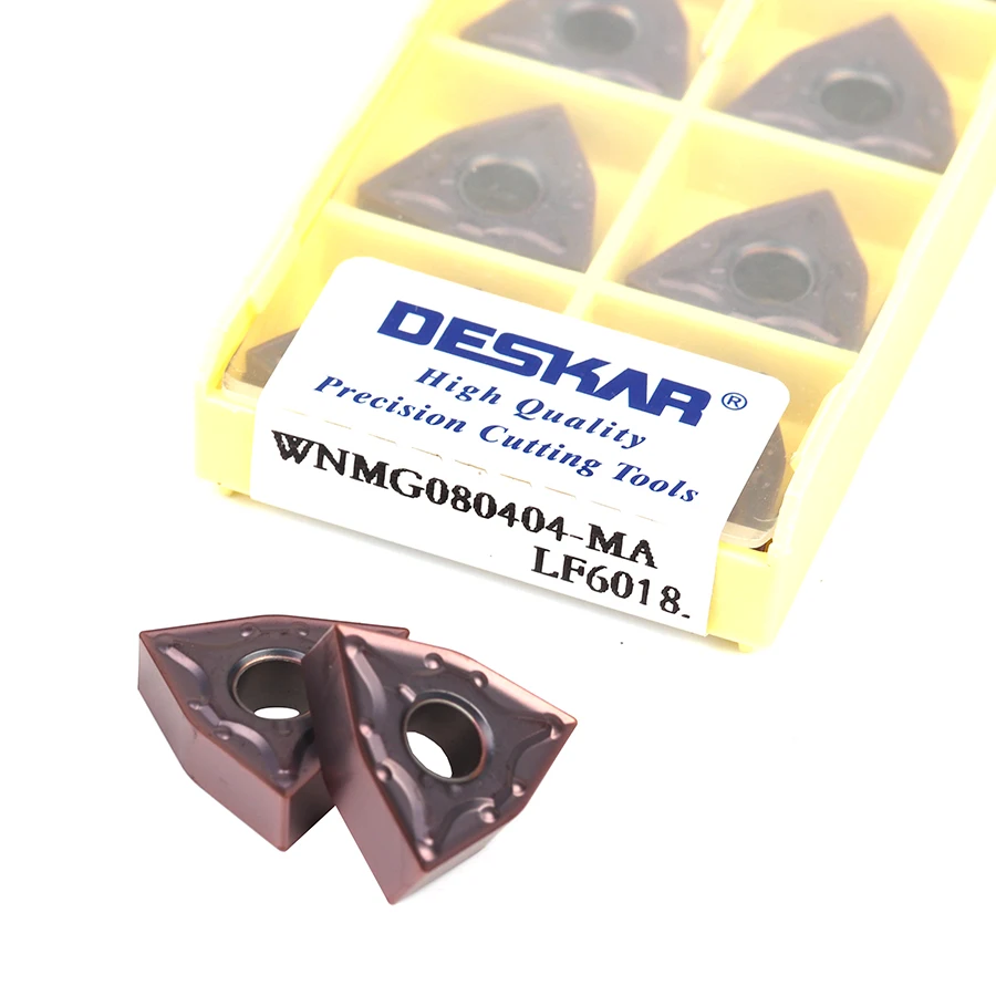 

WNMG080404-MA WNMG080408-MA LF6018 Finishing External Cutting metal tool Hard alloy CNC Lathe Turning Insert For stainless steel