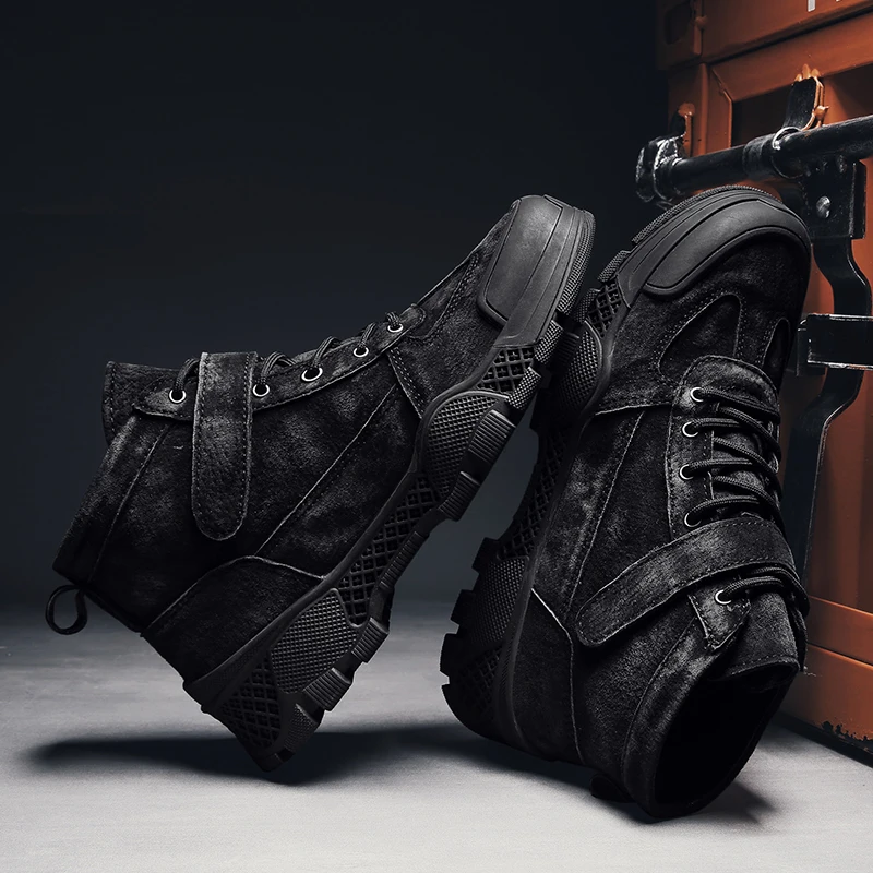 Модные мужские повседневные ботинки; уличные кроссовки martin; ботильоны; zapatillas hombre; Высококачественная кожаная мужская обувь; chaussure homme
