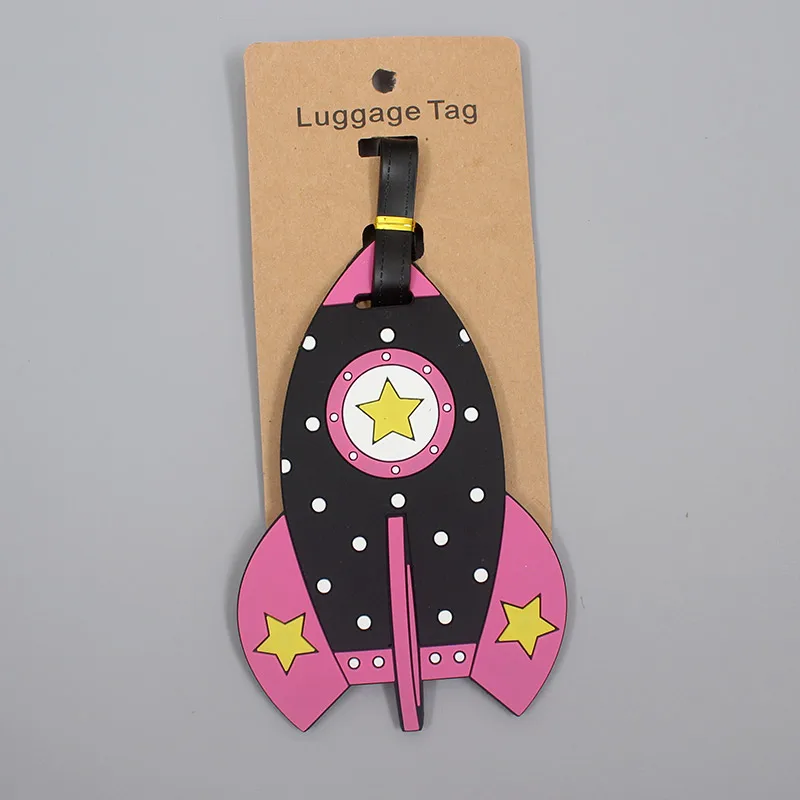 Creative Plane & Car Luggage Travel Accessories Tag Silica Gel Suitcase ID Addres Holder Baggage Boarding Tag Portable Label 2
