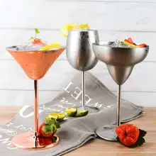 Коктейльное стекло из нержавеющей стали, креативное красное вино, пивное стекло, бокалы, соки, чашки для бара, клуба, вечерние, Мартини, Маргарет, виски, металлическая чашка