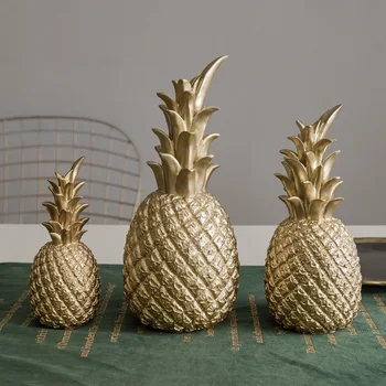 

Nordic Modern Home Decoration Accessories For Living Room Pineapple Miniature Figurines Home Decor Christmas Desk Decorations