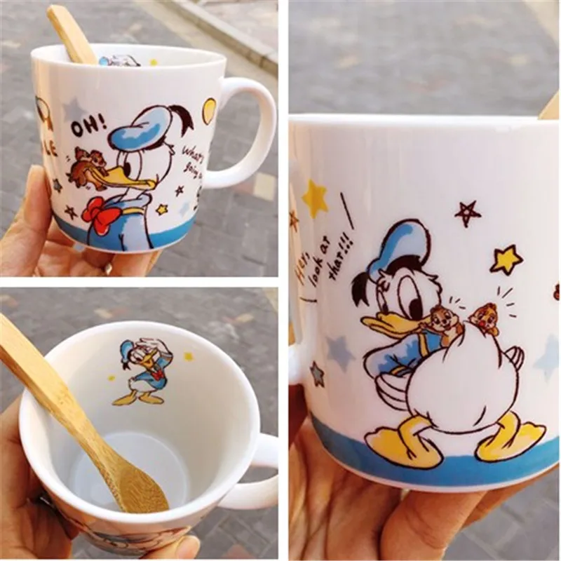 Disney Mug Star Baby Stitch Cartoon simpatico bicchiere da acqua in  ceramica tazza da caffè tazza da latte tazza da colazione - AliExpress
