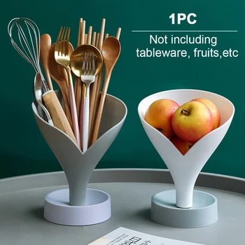 

Cutlery Holder Home Easy Clean Chopsticks Cage Kitchen Tool Drying Multifunctional Storage Funnel Space Saving Drain Rack