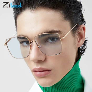 

Zilead Oversized Square Sunglasses Vintage Fashion Personality Metal Sunshades Frame Outdoor Driving Eyewear For Men And Women
