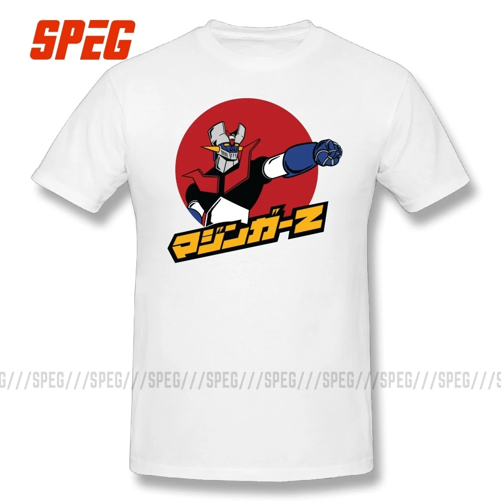 Мужские футболки Hombre Mazinger Z Мужская Дизайнерская футболка мужские с округлым