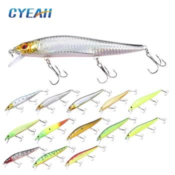 

CYEAH Fishing Lure Crankbait Minnow 14cm 23g Wobblers Minnow 3D Eyes Hard Lures with Strong Hooks for Carp Fishing Peaca Bass