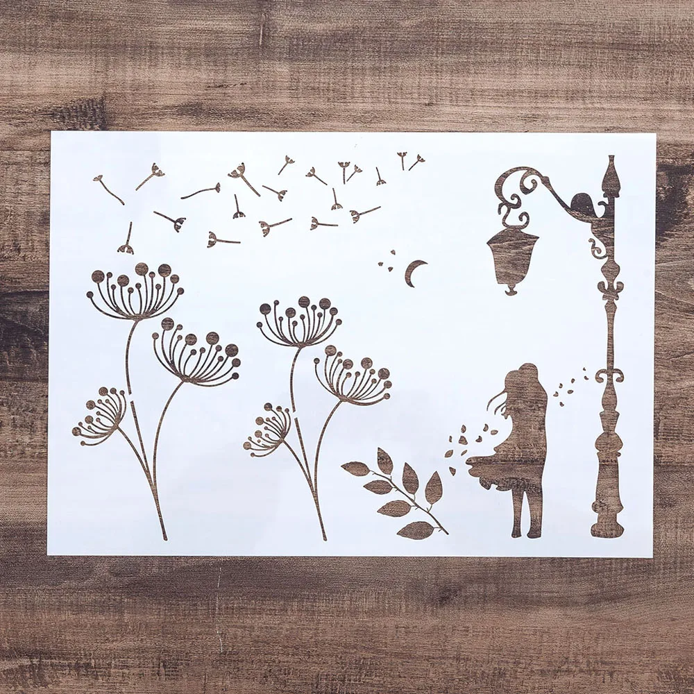 A4 Stencils for Wall Painting DIY Scrapbooking Photo album Paper Card Making Craft Decorative Embossing Template