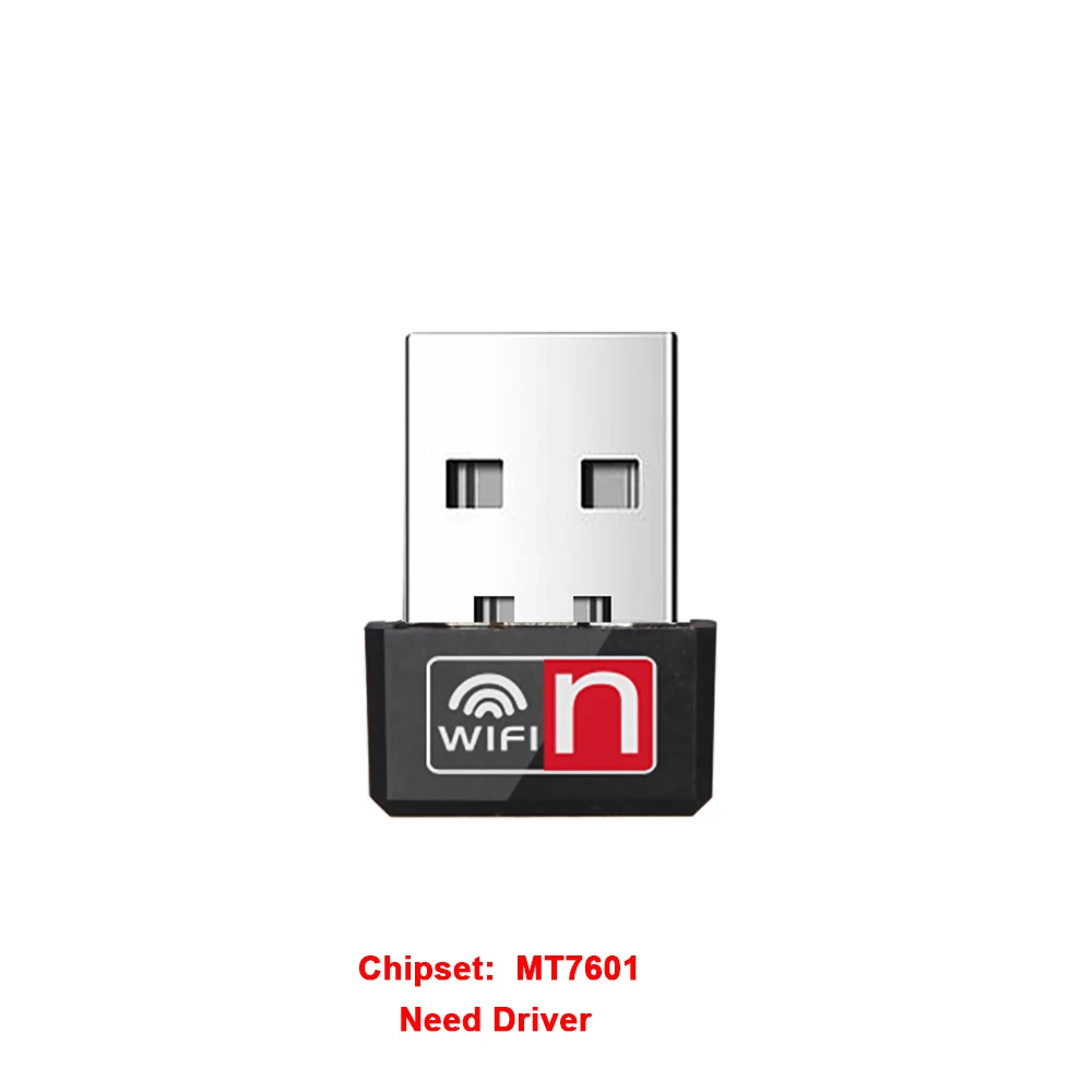 MT7601 Kebidu MT7601 USB мини беспроводной Wifi адаптер приемник сетевой LAN Карта ПК 150 Мбит/с USB 2,0 Беспроводная сетевая карта - Цвет: MT7601