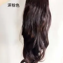 E07, большие волнистые человеческие волосы для наращивания, кудрявые волосы,, парик, заколка на голову, невидимый конский хвост, аксессуары для волос