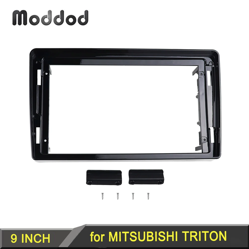 9 INCH Radio Fascia for MITSUBISHI TRITON 2019 Dash Installation Trim Kit Frame GPS DVD Stereo Panel Audio Bezel Face Plate