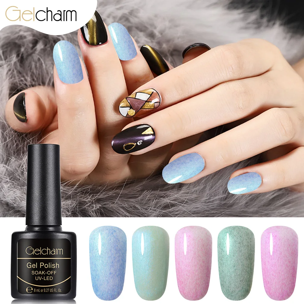 

8ML Shell Furcoat Color Series Nail Gel Polish Gel Polish UV LED Soak Off Nail Varnish Gloss Nail Art Salon Manicure Gelcharm