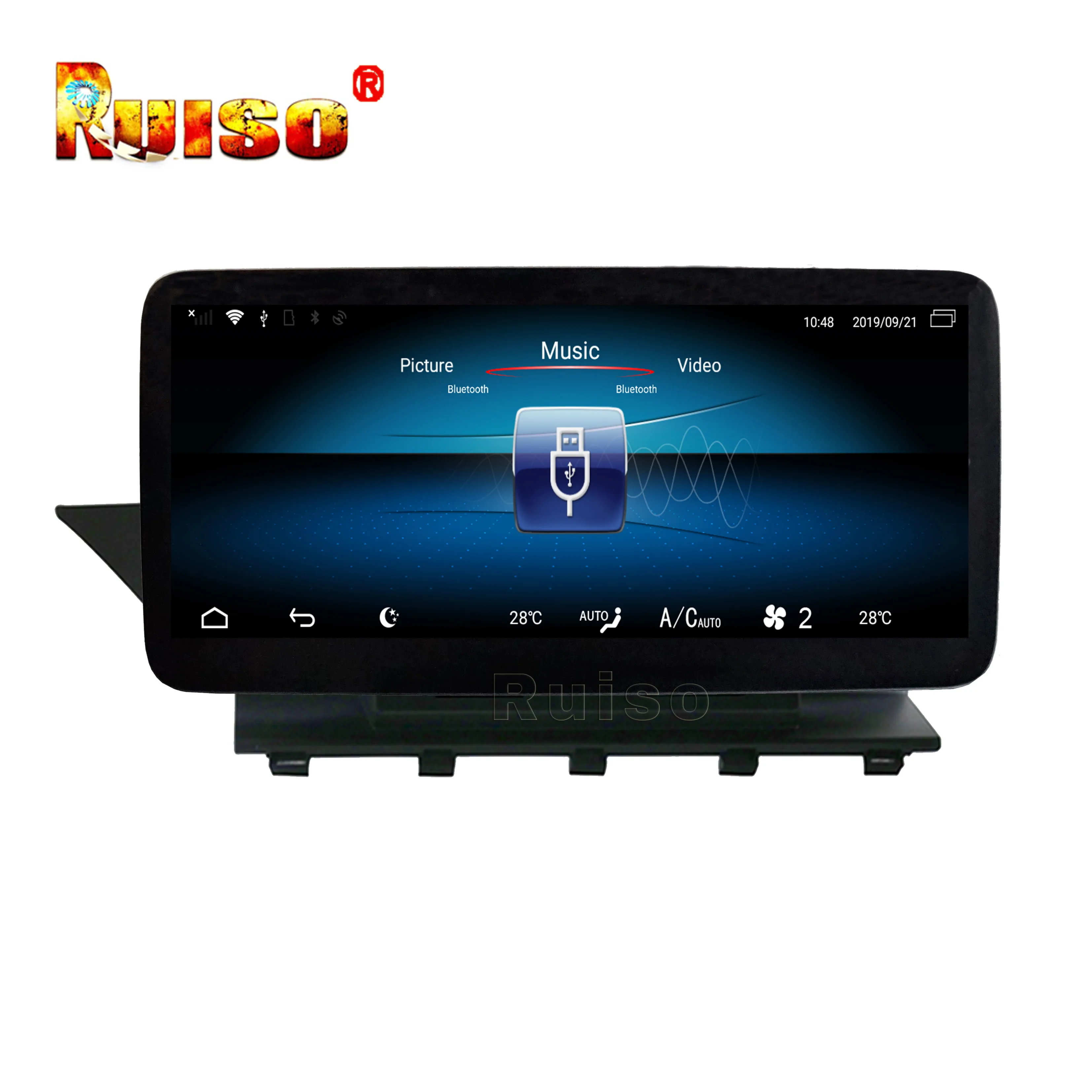 Ruiso 4 Гб ОЗУ + 32 ПЗУ для Benz GLK Class X204 (2008 ~ 2015) Android 9 0 автомобильный DVD плеер gps аудио
