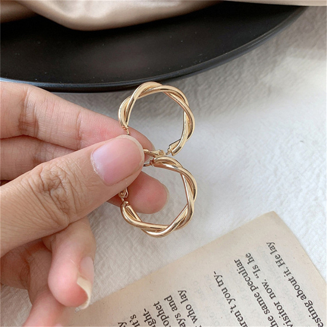 Large Circle Geometric Round Big Hoop Earrings For Women Girl Wedding Party Jewelry