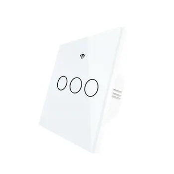 

New 10A Smart Home 86 Type RF433 Smart WiFi Switch Google Home Alexa Voice Control Home Automation EU Timing Wall Switch