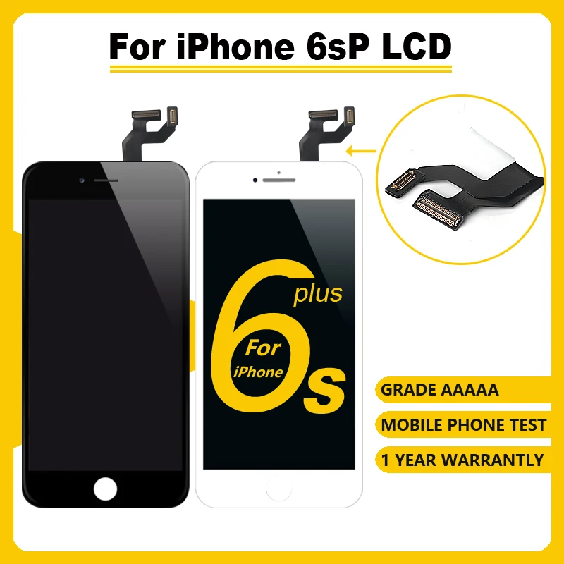 ЖК дисплей AAAAA для iPhone 6s plus Замена сенсорного экрана 5 5s 6plus 7 + закаленное стекло