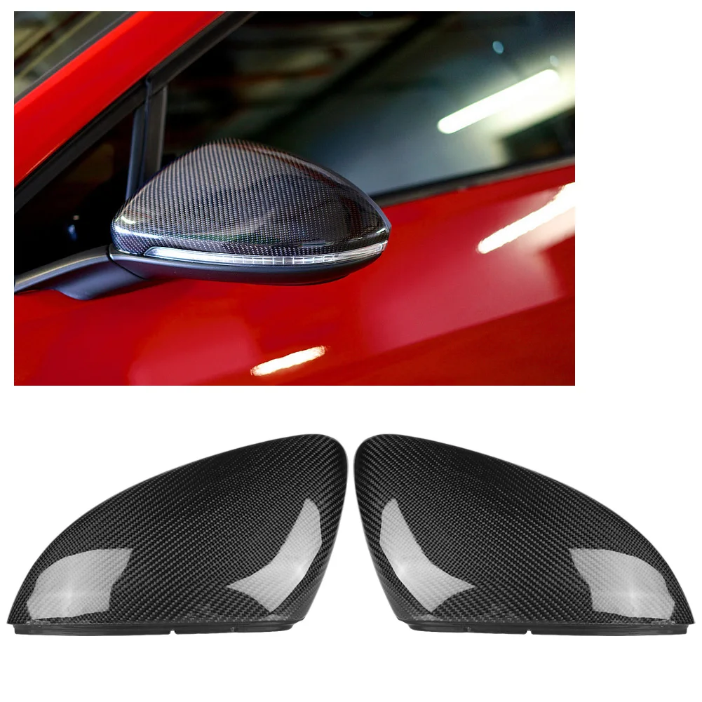 Чехол для зеркала заднего вида из углеродного волокна Golf MK7 MK7.5 7 GTI R 2013 2014 2015 2016 2017