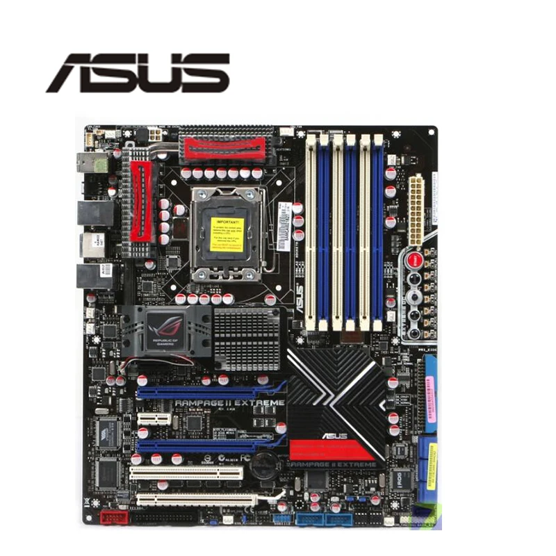 LGA1366 для ASUS Rampage II экстремально оригинальный б/у настольный компьютер Intel X58