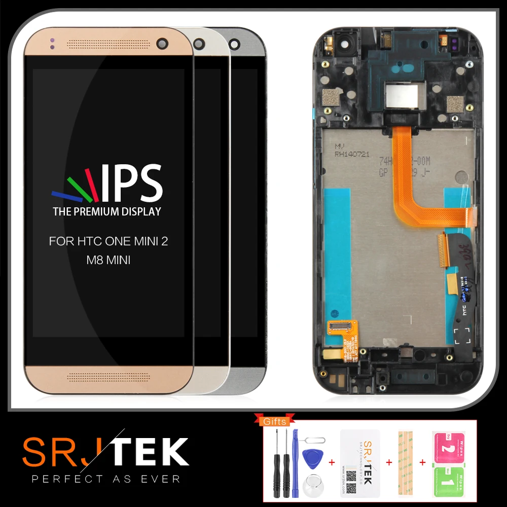 100% протестированный 4 5 &quotдля HTC One Mini 2 M8 мини сенсорный ЖК экран с рамкой для