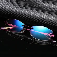 Женские анти-голубые световые очки для чтения квадратные металлические оправы, блокирующие радиационные пресбиопические очки, очки для чтения