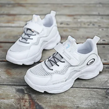

New Cool Big Boy Sport Shoes Quality Gym Shoes For Kids Soft Bottom Teenage Running Shoes Breathable Boy Sneakers For Children